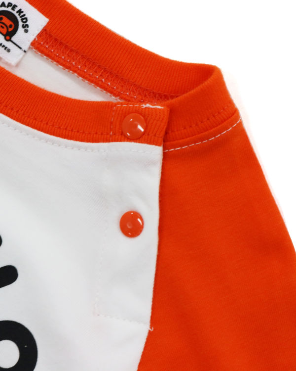 Bodysuit Bape Milo Circus L/S romper Niños Naranjas | 980435-MRL