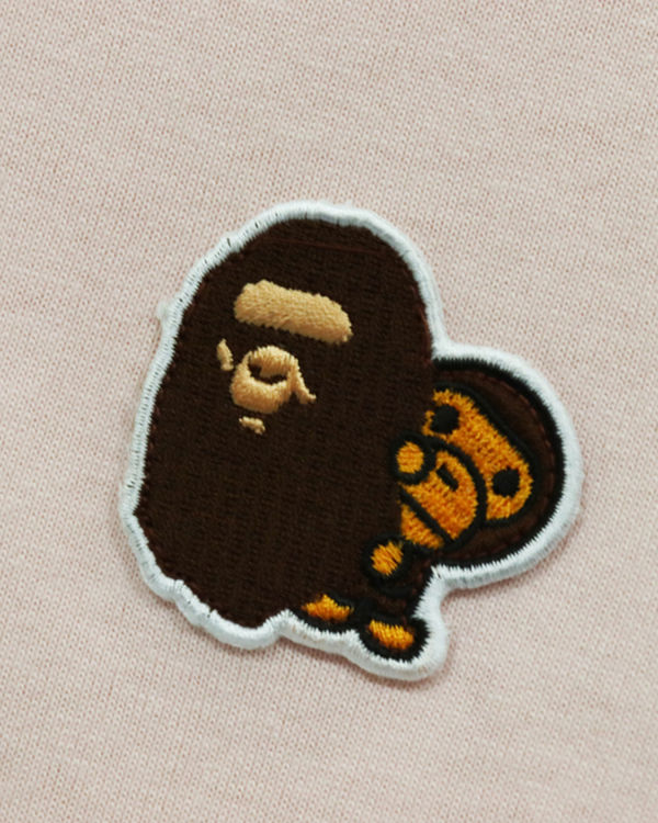 Camiseta Bape Ape Head & Milo One Point Mujer Rosas | 764135-HTB