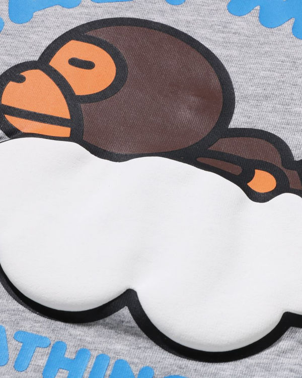 Camiseta Bape Milo Sleep On Cloud L/S Niños Grises | 349062-EJT
