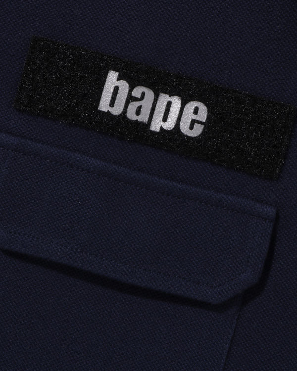 Camiseta Bape Relaxed Fit Polo Hombre Azul Marino Azules | 495261-AGE