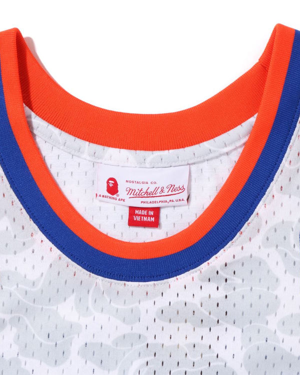 Camiseta Bape X M&N New York Knicks Hombre Blancos | 570312-QTR