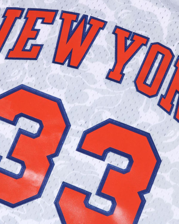 Camiseta Bape X M&N New York Knicks Hombre Blancos | 570312-QTR