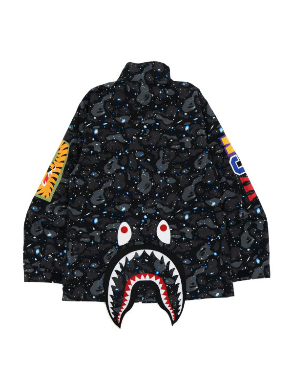 Chaquetas Bape Space Camo Shark M-65 Hombre Negros | 529760-ELP